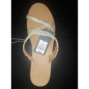 Women Wicker Sandal Sage Opal Slides Shoes Slip On- Universal Thread